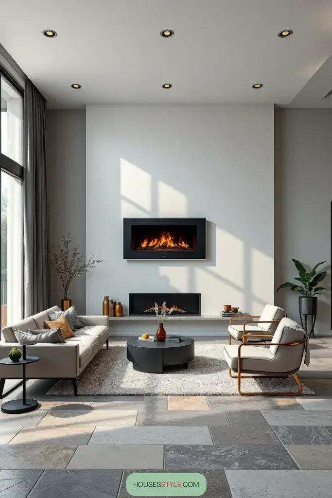 Floating Fireplaces as a Room Focal Point - photo 2