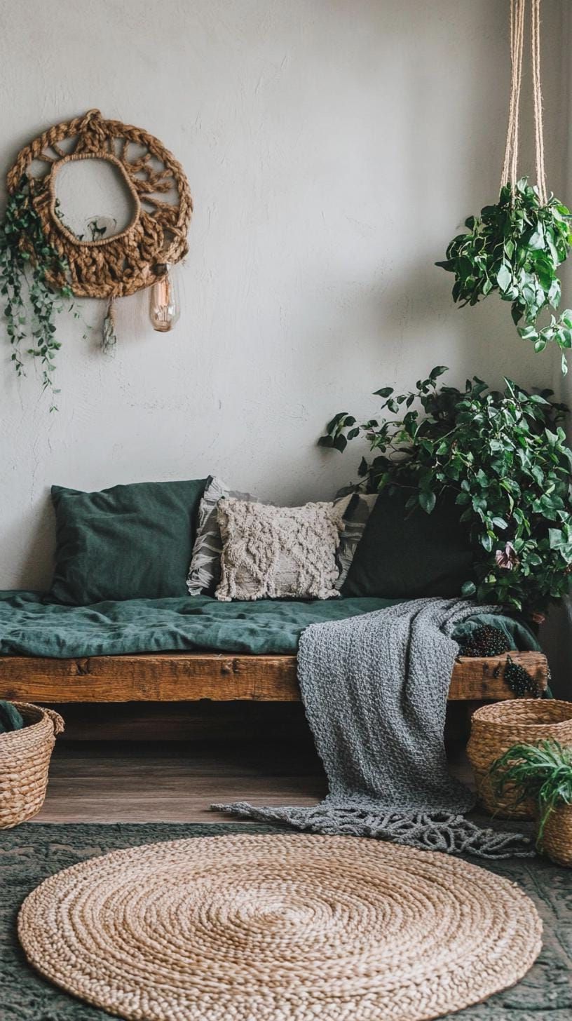 14. Rustic Corner Ideas for Meditation