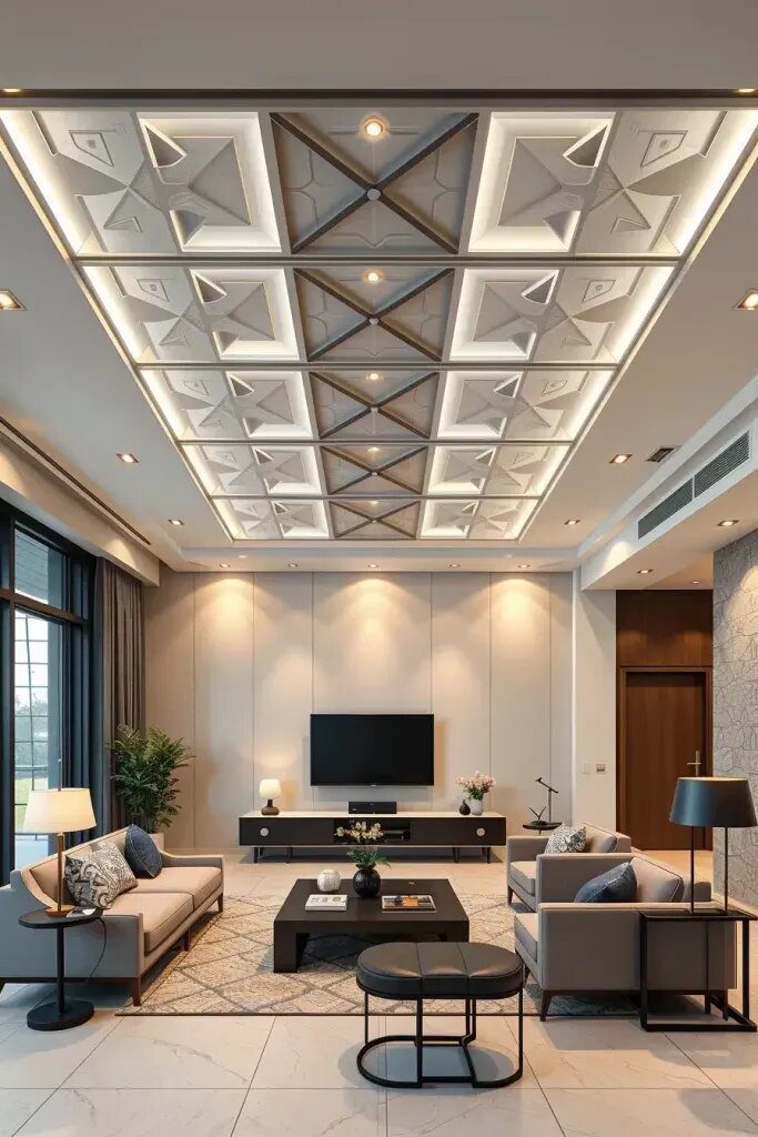 Interactive Ceiling Grids for Playful Lighting