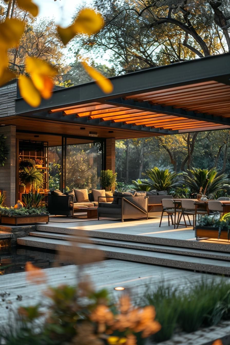 4. Modern Pergola Patio Ideas