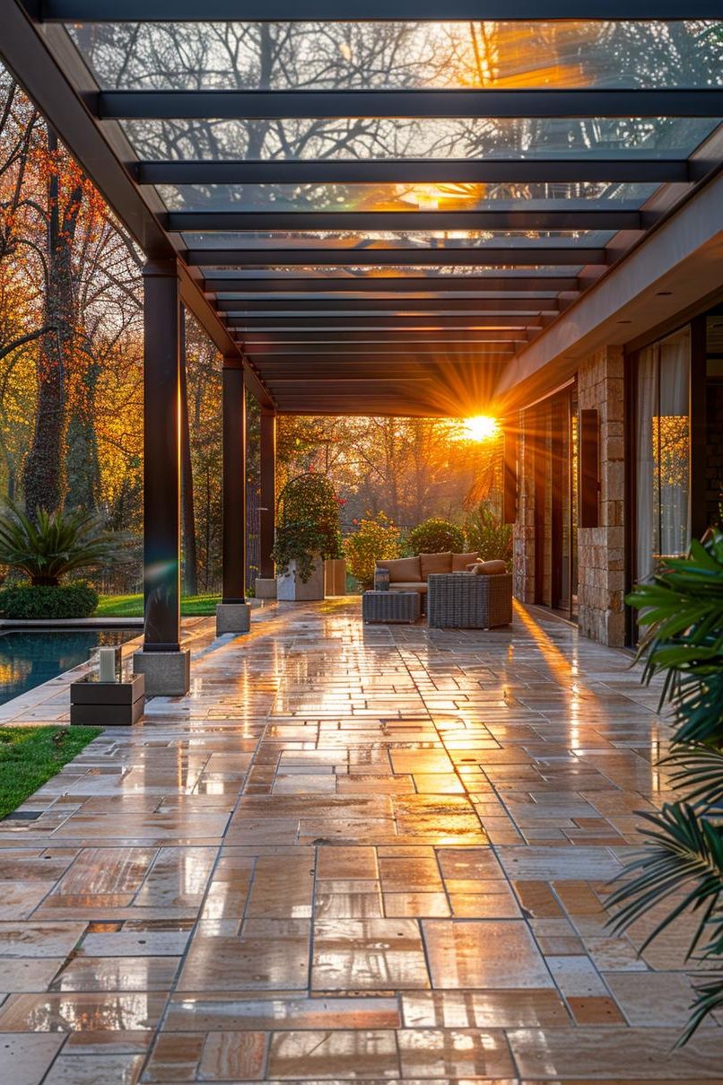 5. Clear Perspex Patio Roofing