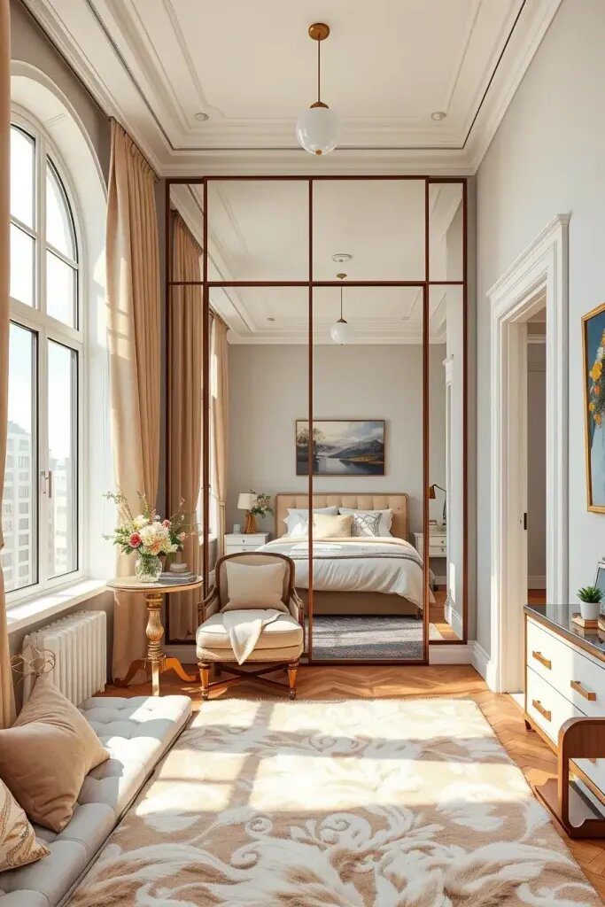 How Mirrors Make a Small Bedroom Feel Larger - photo 2