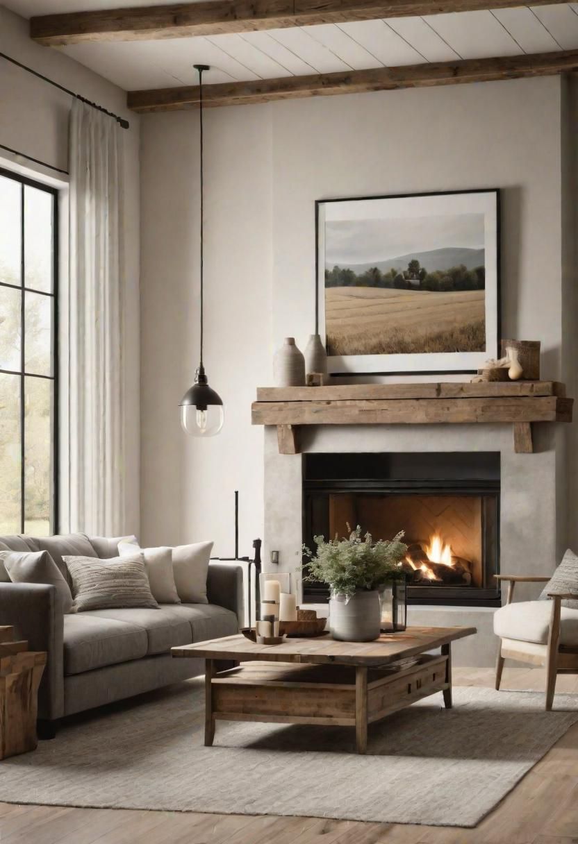 45. Chic Farmhouse Living Room Ideas