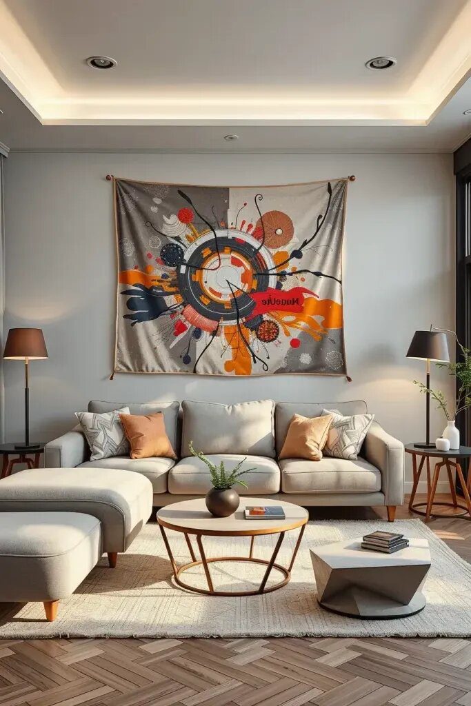 17. Backlight Modern Tapestries for Extra Glow