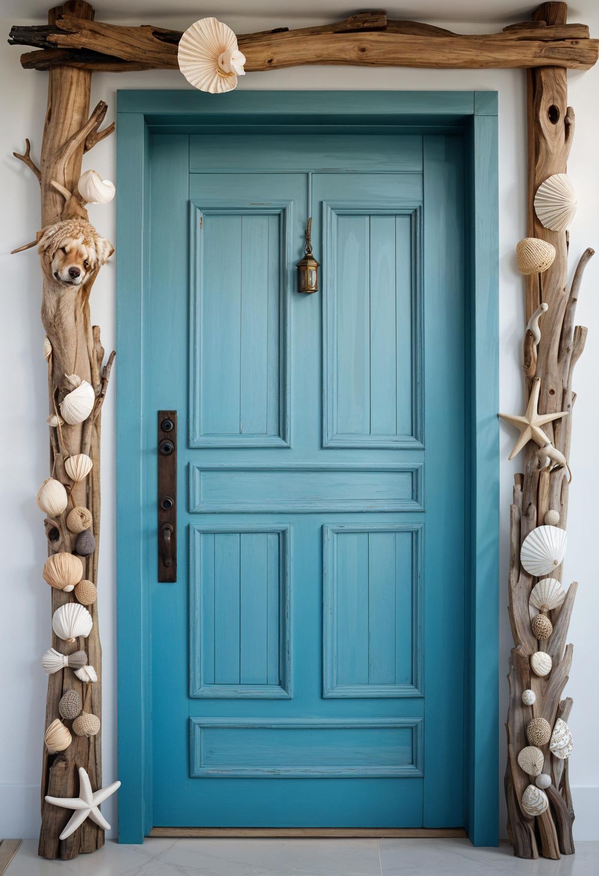 27. Seascape-Themed Wooden Door Designs - photo 3