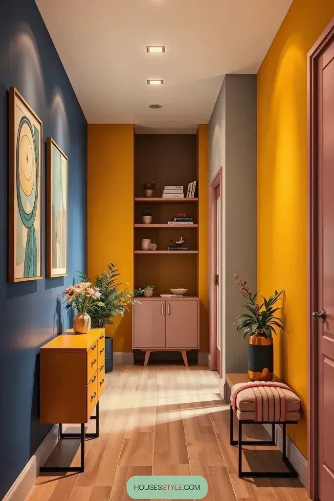 Color-Blocked Hallways Full of Bold Style - photo 2