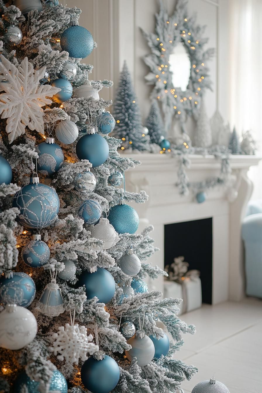1. Ocean-inspired Blue Christmas Tree - photo 2