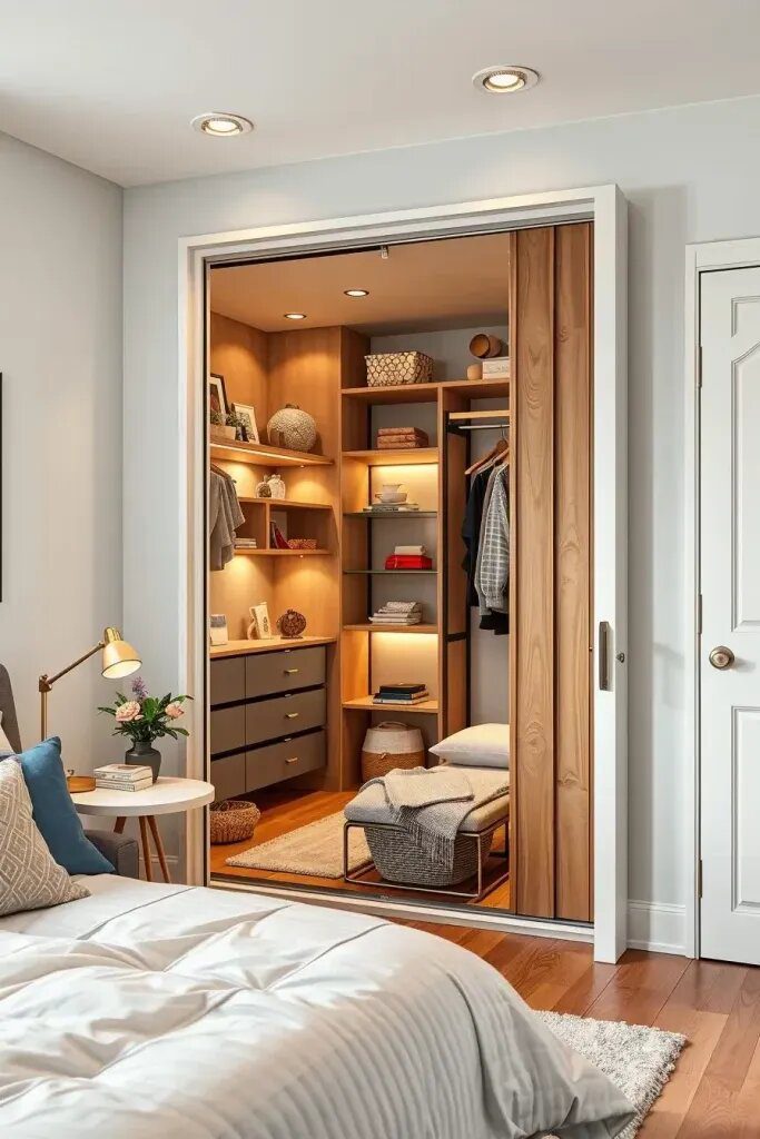 Clever Ways to Build a Small Walk-In Closet