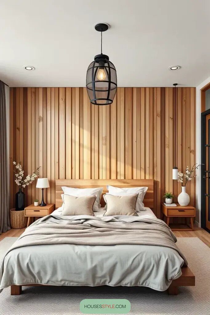 Wooden Slat Accent Walls for a Natural Look