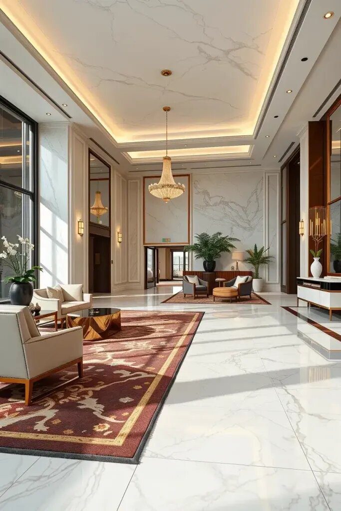 Marble Flooring Ideas for Luxury Lobbies - photo 2