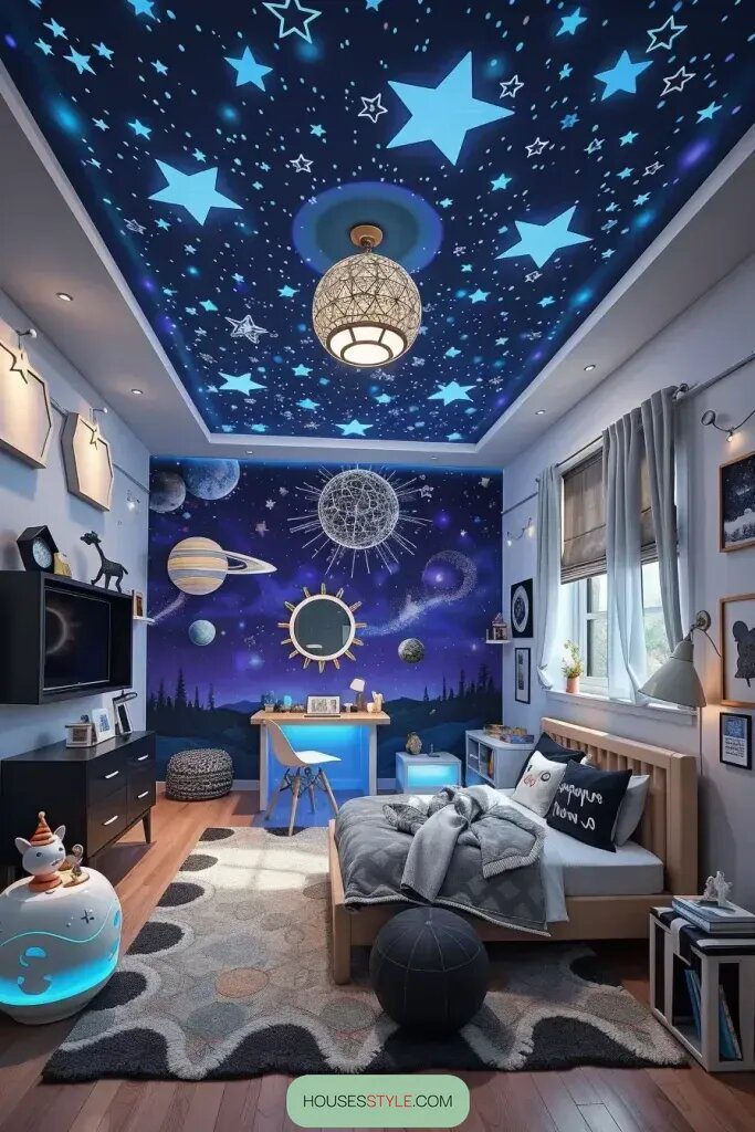 Glow-in-the-Dark Bedroom Designs That Shine - photo 3