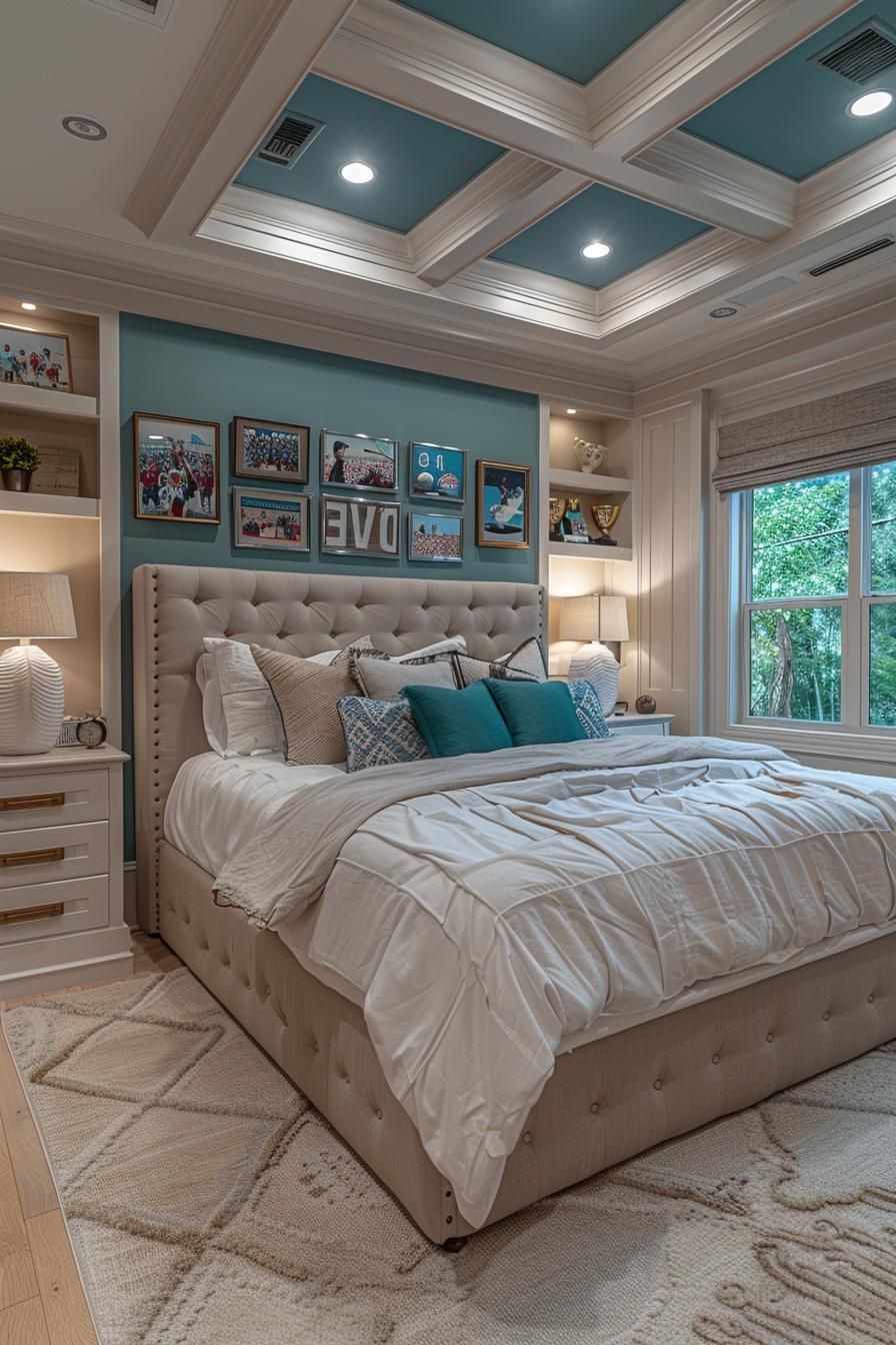 18. Sporty Bedroom Retreat for Teen Girls