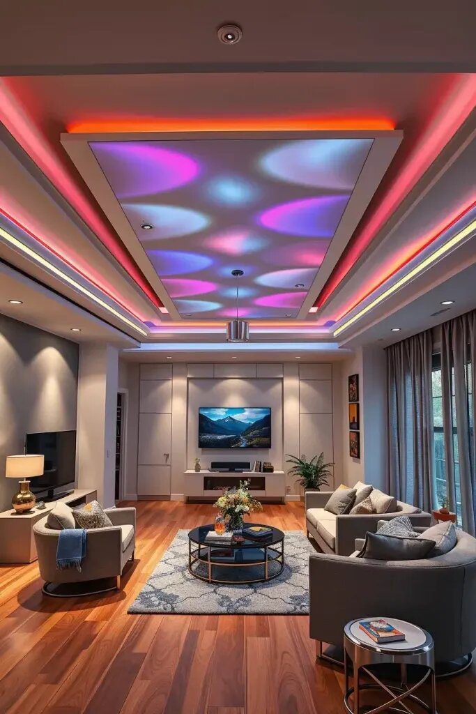 Color-Changing LED Ceiling Panels