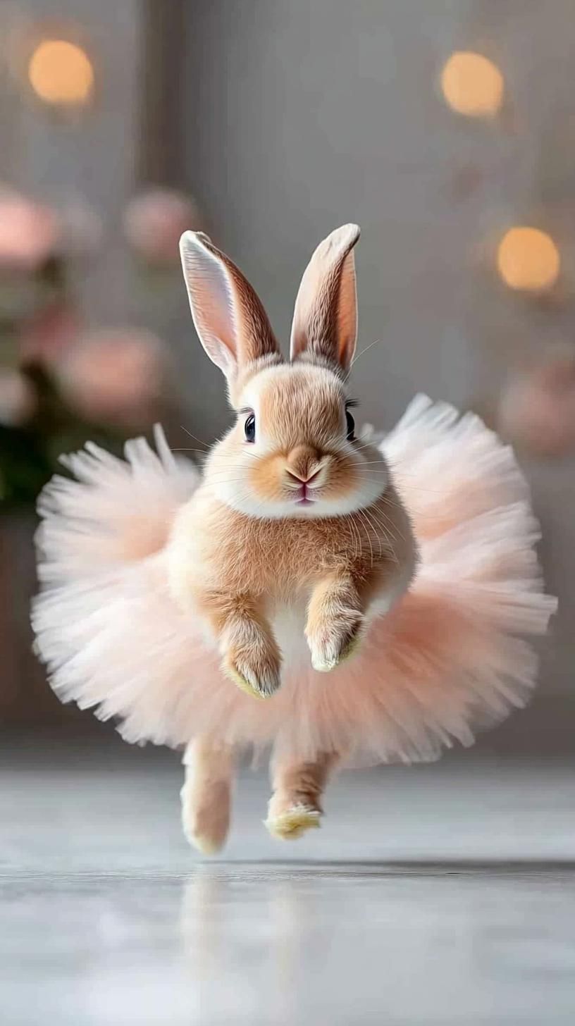 14. Ballerina Bunny In Pink Tulle Dress - photo 2
