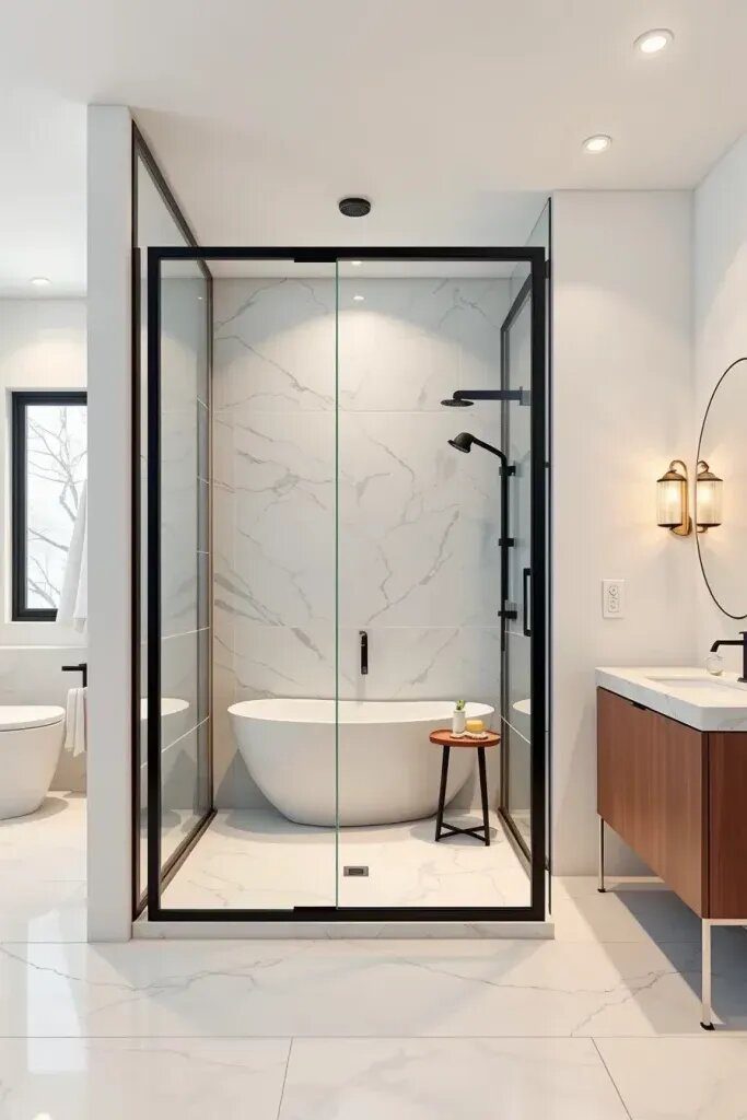 Chic Glass Partitions and Room Dividers