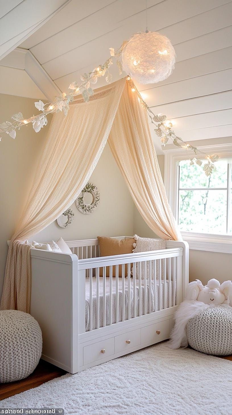 18. Faerie Retreat with Lace Curtains and Soft Glow - photo 2