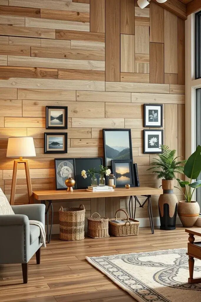 Add a Touch of Elegance with Wooden Accent Walls