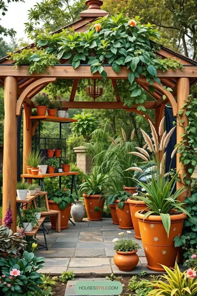 Planters And Greenery For A Lush Look