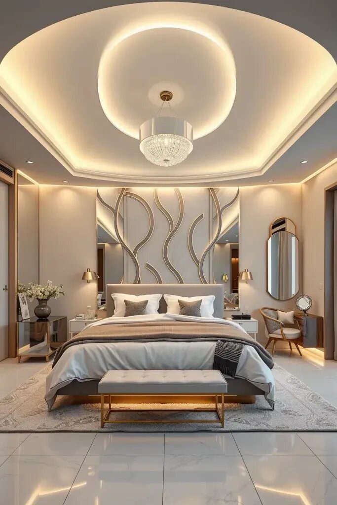 LED Lighting in Architectural Bedroom Design - photo 2