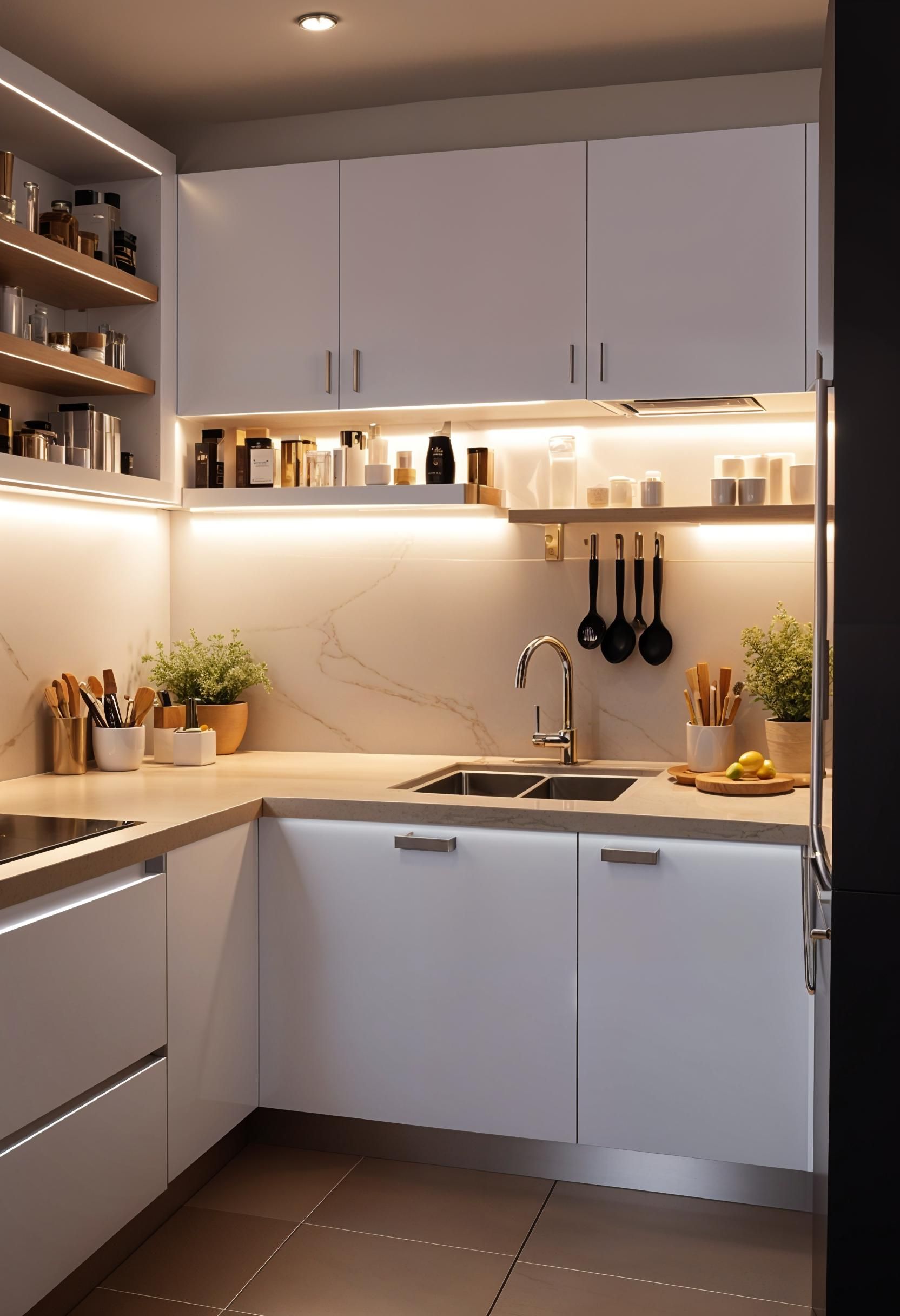 9. Brighten Small Kitchens with Smart Lighting - photo 3