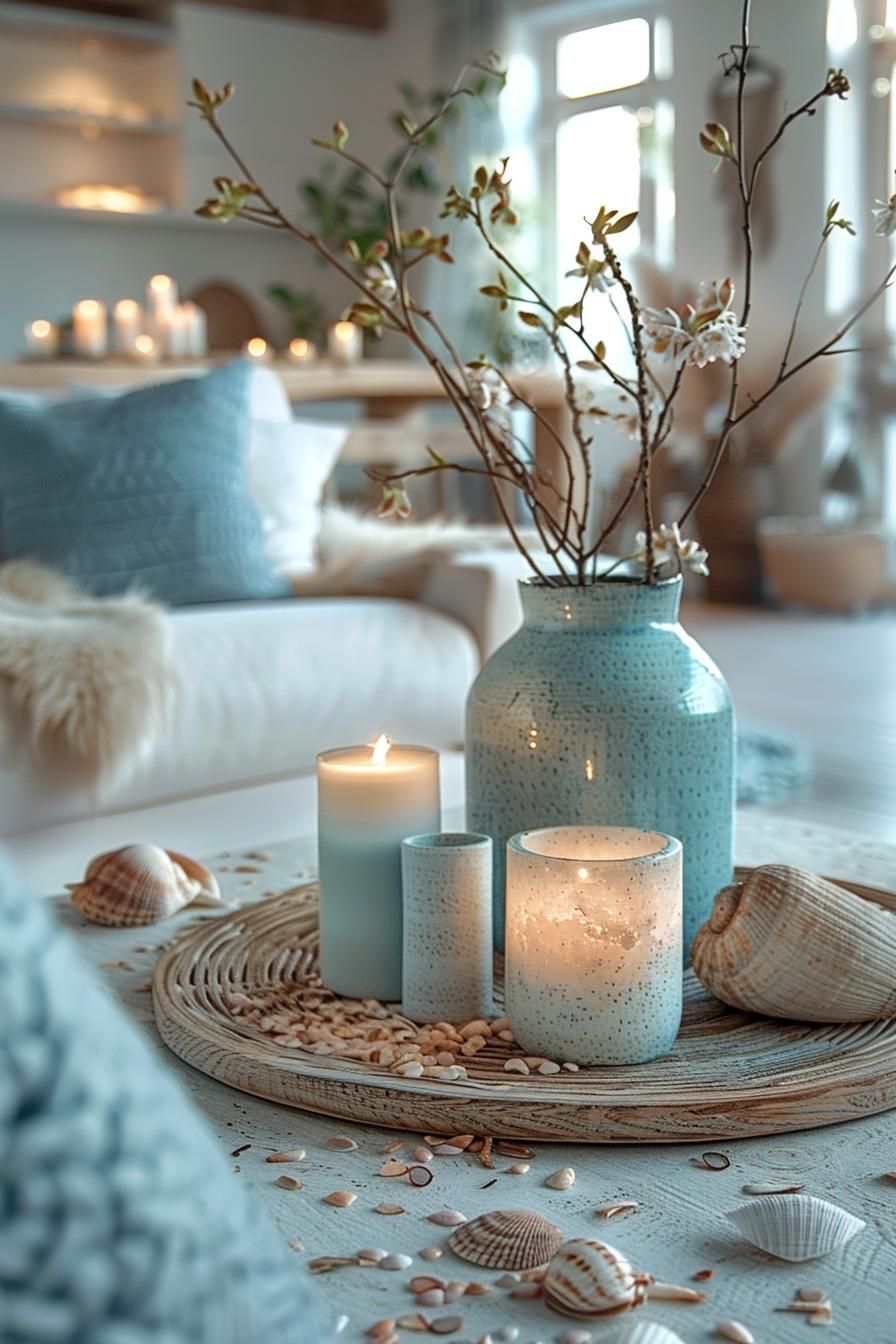 13. Candle Holders Made from Beach Finds - photo 3