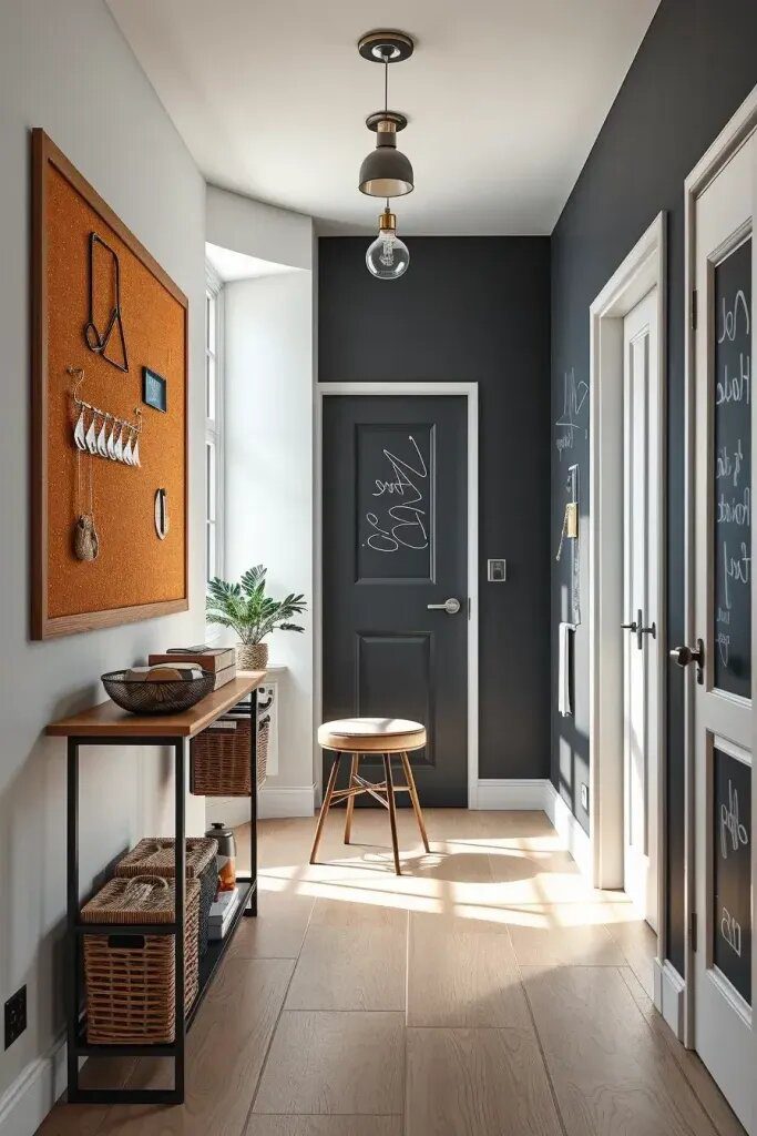 Interactive Wall Ideas: Chalkboard, Cork, and Magnetic