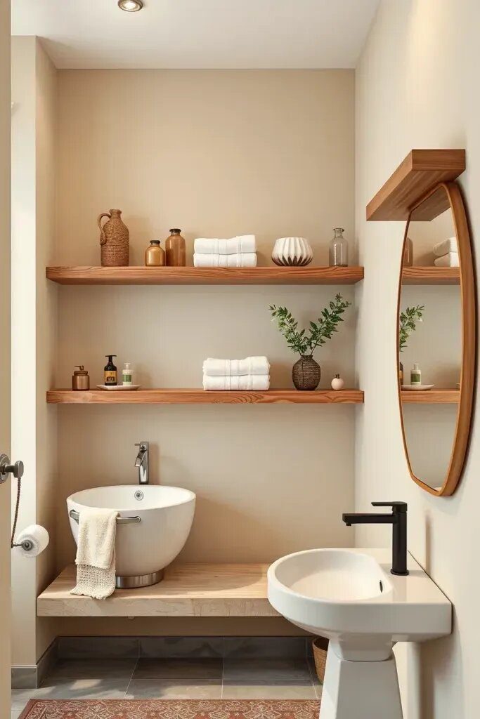 Stylish Open Shelving for Easy Storage