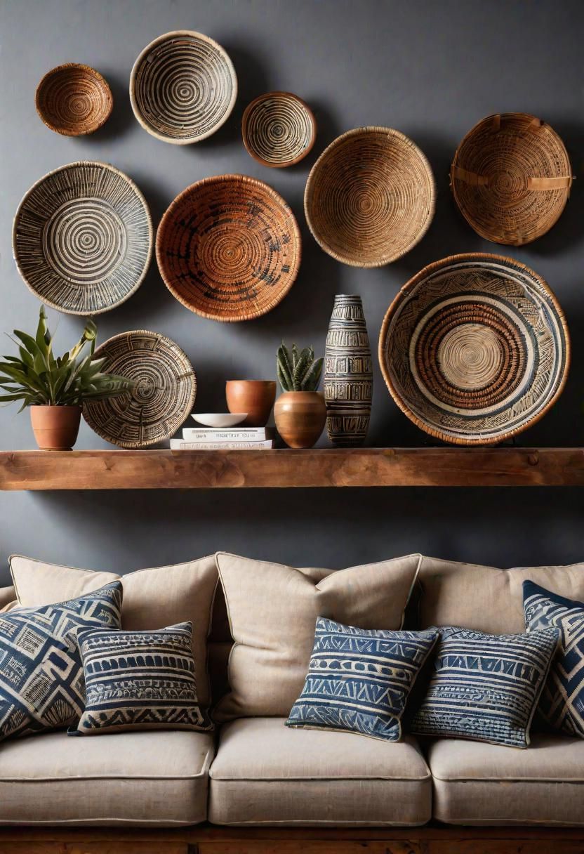 21. Woven Basket Wall Arrangement
