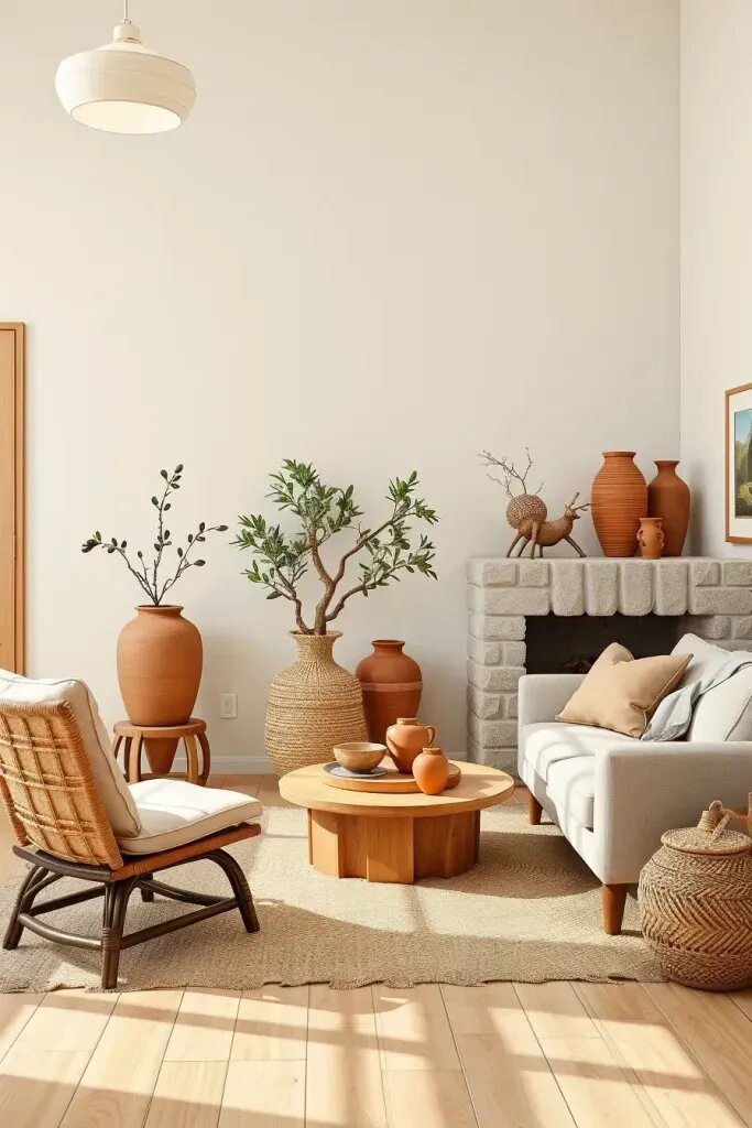 Ideas for a Minimalist Living Room With Earth Tones - photo 2