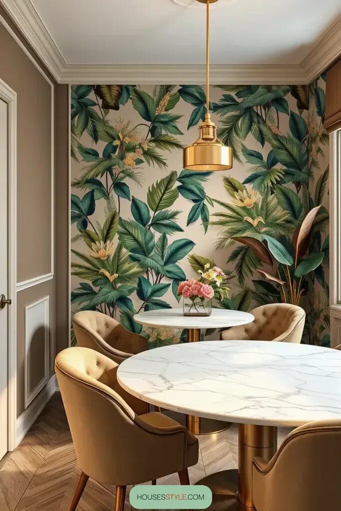 Using Playful Wallpaper to Enliven Small Dining Spaces - photo 2