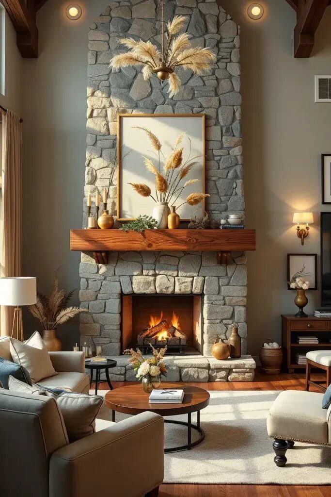 Blending Classic and Contemporary Styles for Cozy Rustic Fireplaces - photo 2