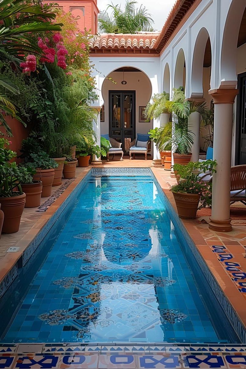 1. Moroccan Tile Pool Walkway - photo 2