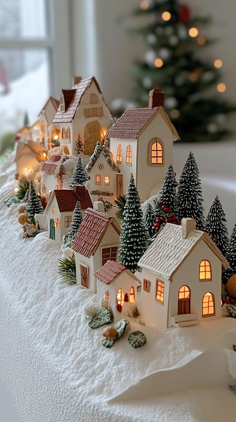 13. Illuminated Scandinavian paper house scenes - photo 2
