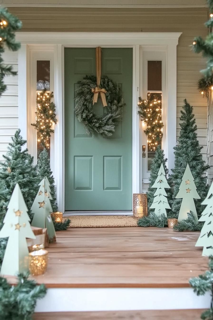 16. DIY Farmhouse Christmas Porch Look - photo 3