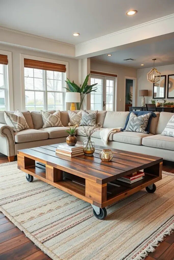 Stylish Coffee Tables Made From Wooden Pallets