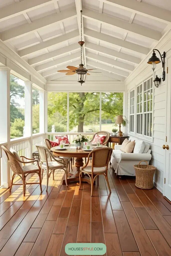 Farmhouse Dreams: Cozy Ideas for Your Screened Porch