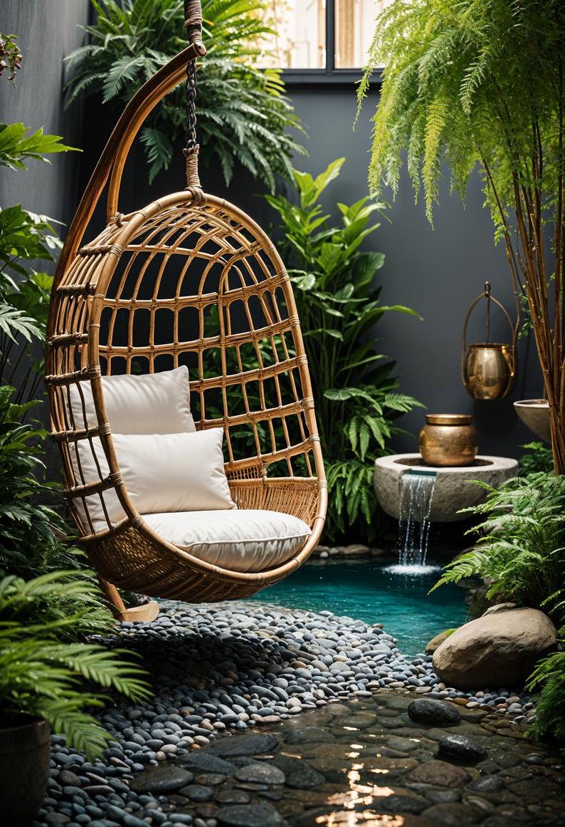 1. Peaceful Zen Corner with Bamboo Accents