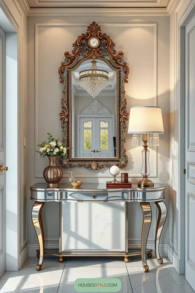 Mirrored Furniture for a Luxe Entryway - photo 2