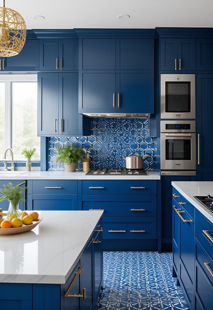 14. Stylish Blue Kitchen Cabinet Picks - photo 2