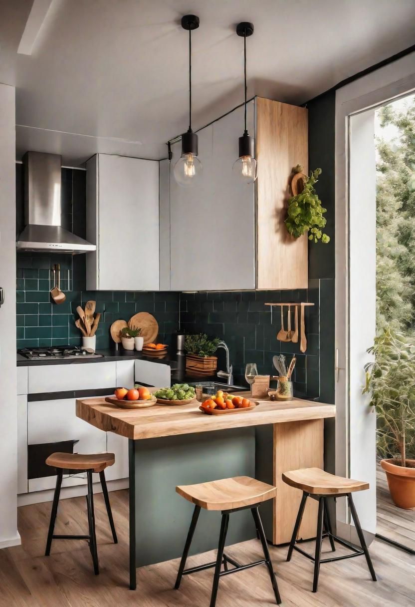 9. Fold-Up Stools to Save Space