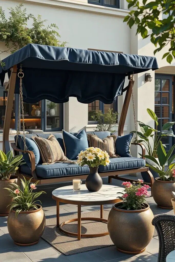 Plush Swing Seats With a Luxe Feel