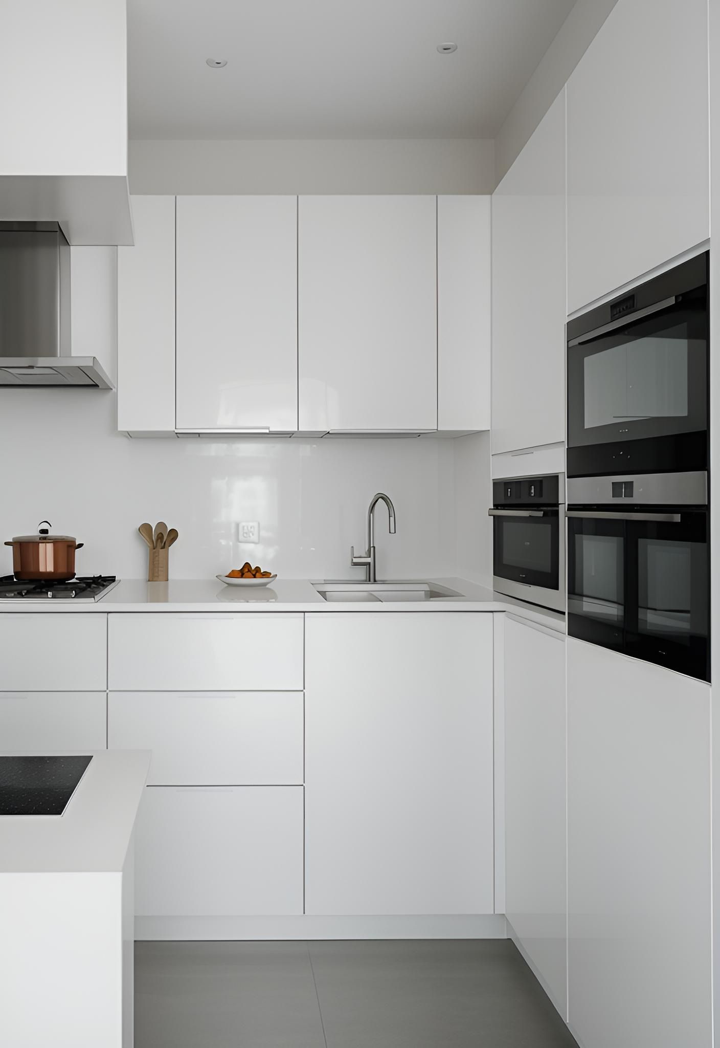 2. Modern Hidden Appliance Kitchen Ideas