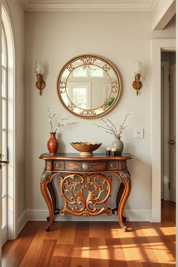 Console Tables With Detailed Carving - photo 2