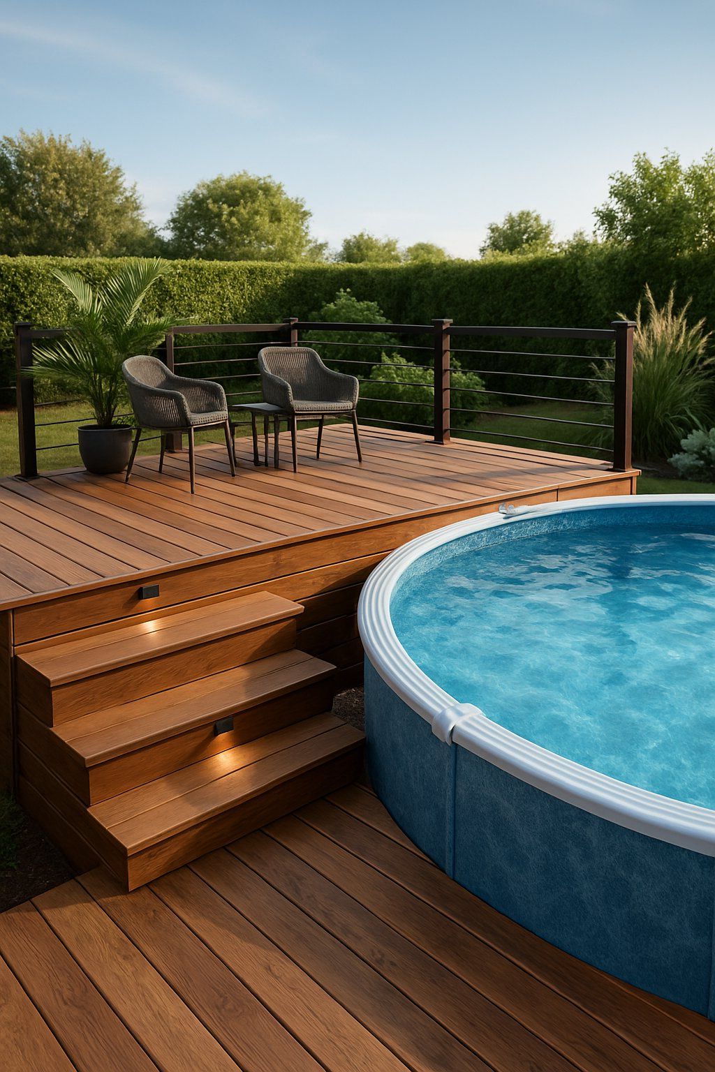 10. Stylish Pool Deck Look