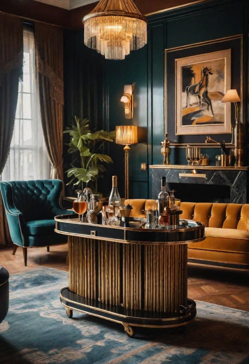 44. Glamorous Retro Living Room