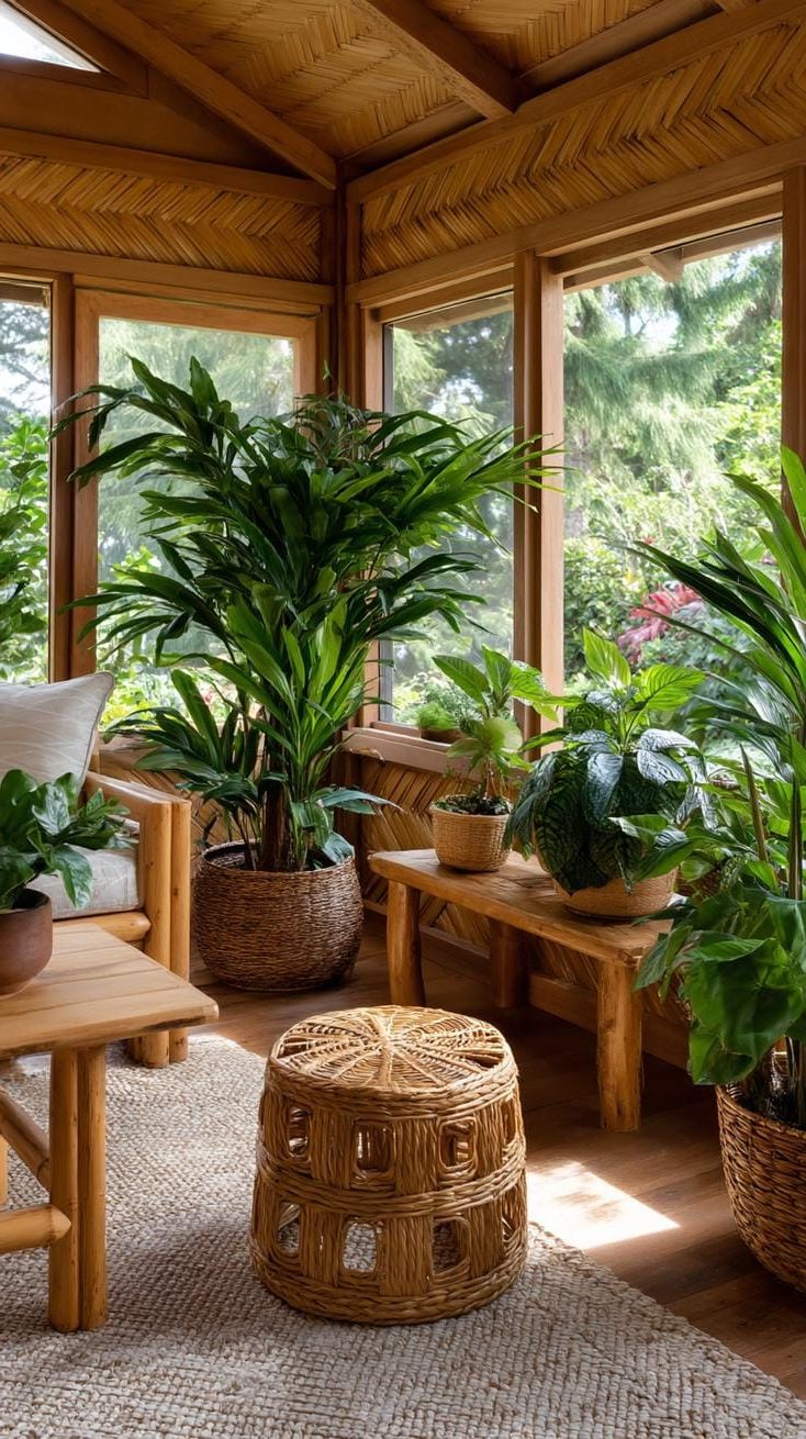 6. A Tropical Porch With Bamboo and Greenery - photo 3