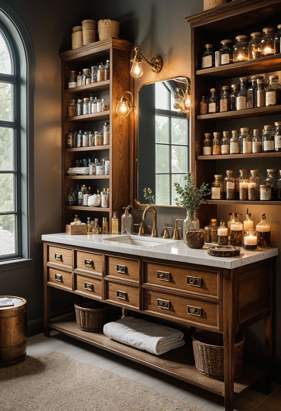 3. Old-Timey Bathroom Decor Ideas