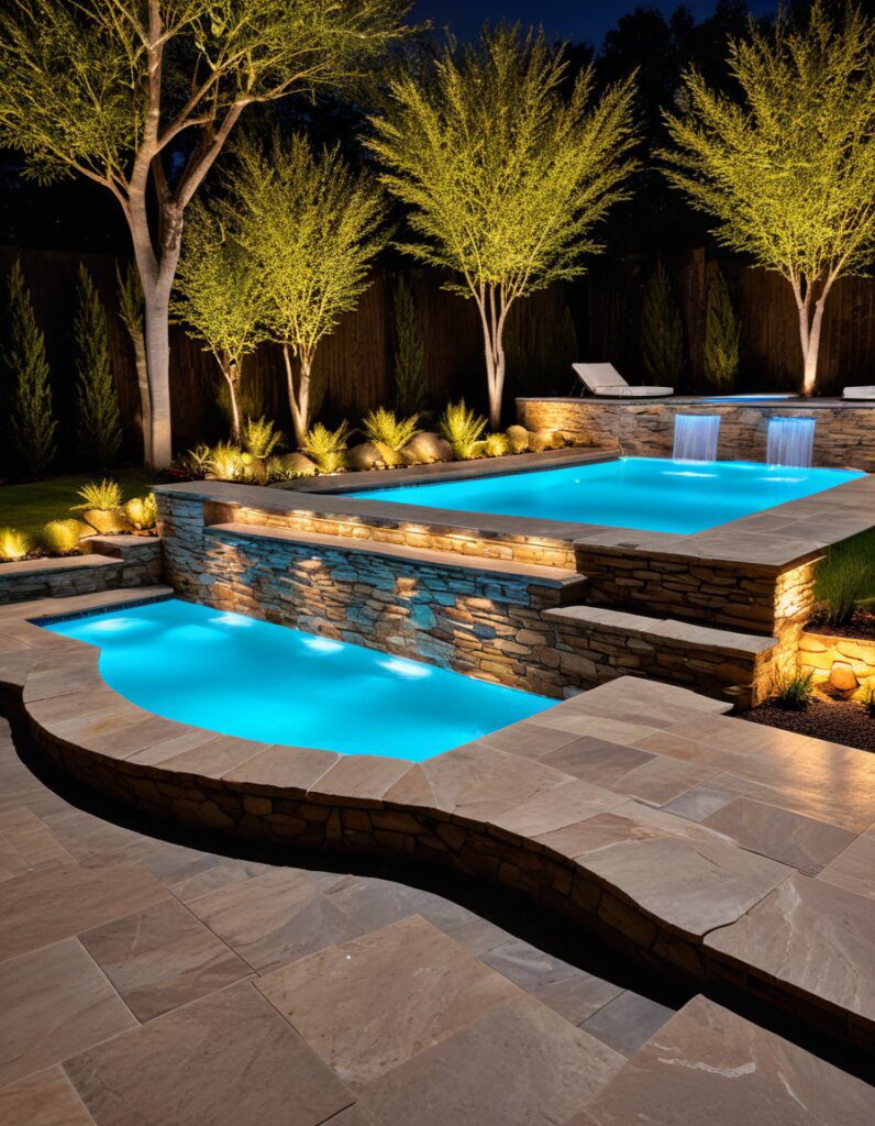 Built-In Seating for a Welcoming Pool