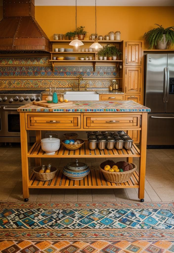 9. Boho Mosaic Island Inspiration