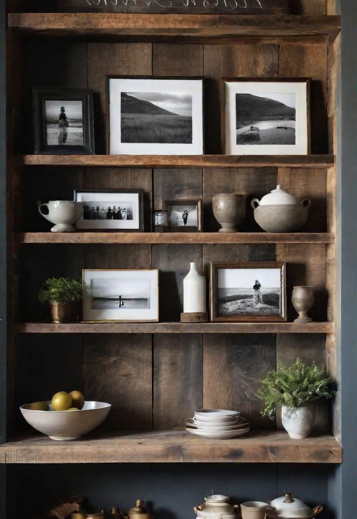 14. Open Rustic Shelving Ideas